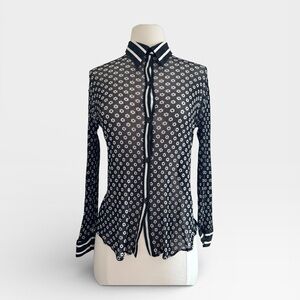 Vintage Vivienne Tam Mesh Blouse